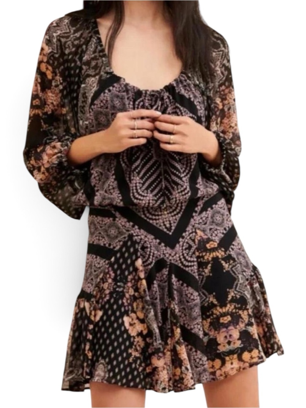 Free People Seven Wonders Mini Dress